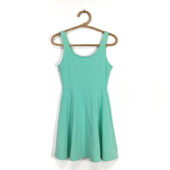 Express dress bundle black white green sundress stretchy size small - Picture 8 of 9